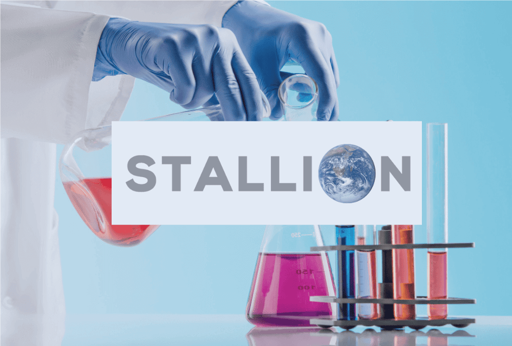 Stallion India Fluorochemicals logo with the Globe as the "O"